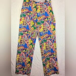 Polo Golf Ralph Lauren Loud Colorful Paisley Print Trousers, Derby/Party Events